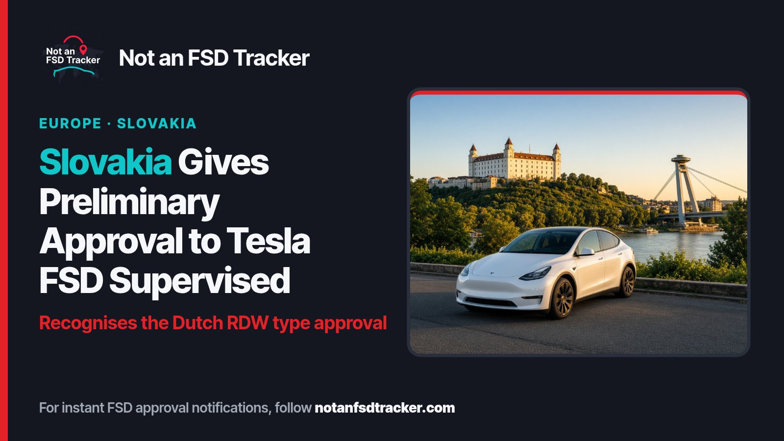 Slovakia gives preliminary approval to Tesla FSD (TAD)