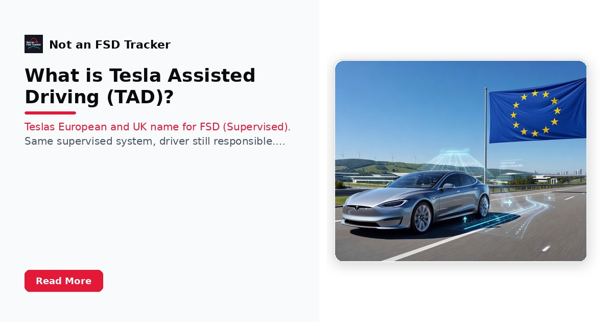 What is Tesla Assisted Driving (TAD)?