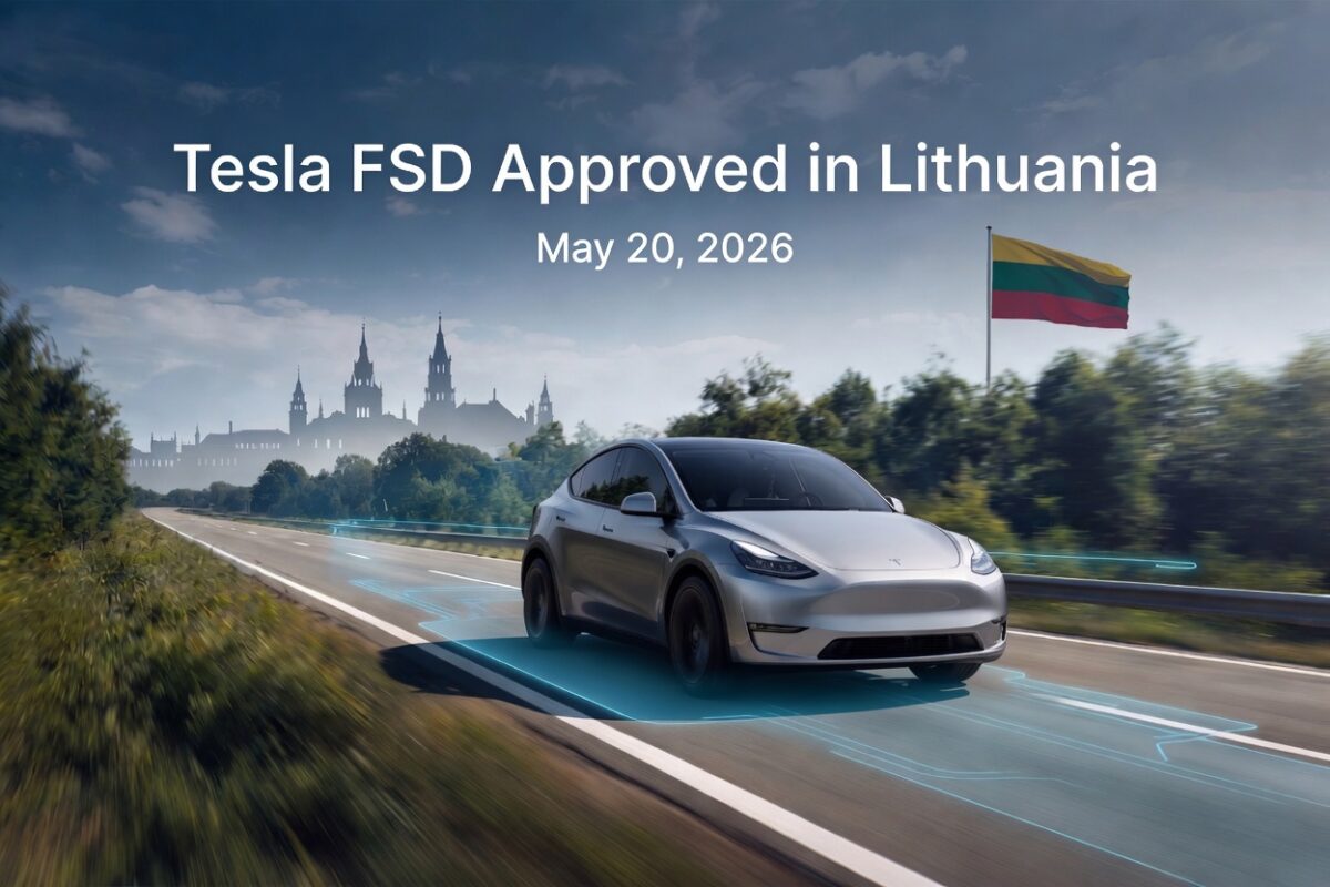 Tesla Fsd Approved in Lithuania May 20, 2026